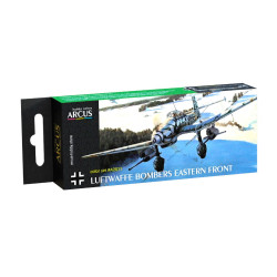 Arcus A2011 Acrylic Paints Set Luftwaffe Bombers Eastern Front 6 Colors In Set 10ml