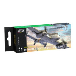 Arcus A2015 Acrylic Paints Set Luftwaffe Fighters Eastern Front 6 Colors In Set 10ml