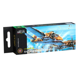 Arcus A3008 Acrylic Paints Set Raf Aircrafts Over Mto 6 Colors In Set 10ml