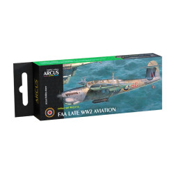 Arcus A3013 Acrylic Paints Set Faa Late Ww2 Aviation 6 Colors In Set 10ml