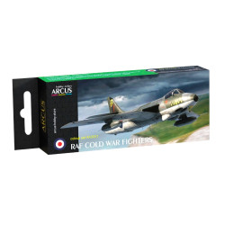 Arcus A3051 Acrylic Paints Set Raf Cold War Fighters 6 Colors In Set 10ml