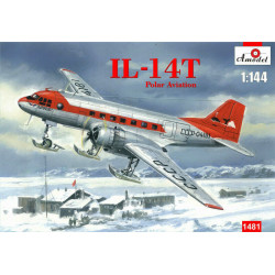 Amodel 1481 1/144 Ilyushin Il 14t Polar Aviation Plastic Model Kit
