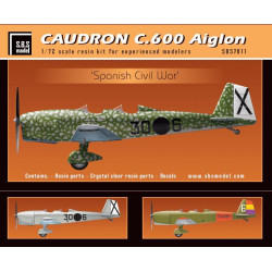 Sbs 7011 1/72 Caudron C.600 Aiglon Spanish Civil War Full Kit Resin Model Kit