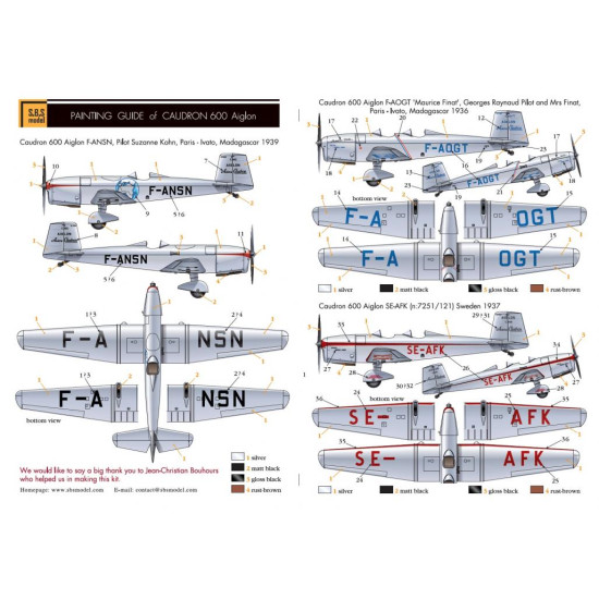 Sbs 7013 1/72 Caudron C.600 Aiglon Civilian Full Kit Resin Model Kit