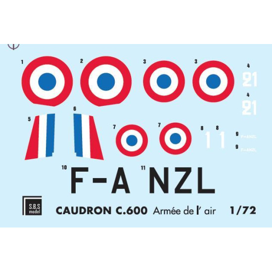 Sbs 7014 1/72 Caudron C.600 Aiglon Armee De Lair Full Kit Resin Model Kit