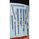 Kits World Kw3d124031 1/24 3d Decal Sabelt Endurance Gt Pro 6-point Harness Blue
