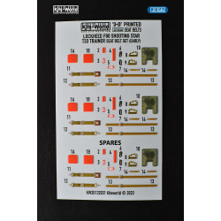 Kits World Kw3d132031 1/32 3d Decal Ejection Seat Belt Lockheed F80 Shooting Star