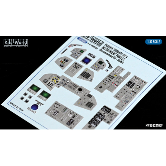 Kits World Kw3d1321009 1/32 Panavia Tornado Gr.4 Screens Off Instrument Panel