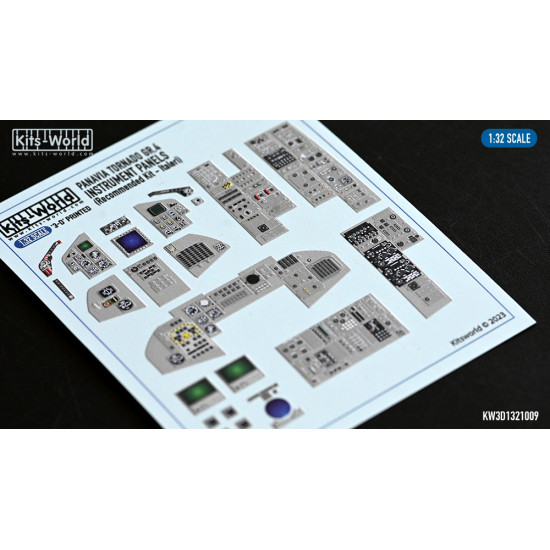 Kits World Kw3d1321009 1/32 Panavia Tornado Gr.4 Screens Off Instrument Panel