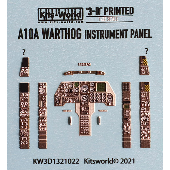 Kits World Kw3d1321022 1/32 Decal A-10a Thunderbolt Ii Warthog Instrument Panel