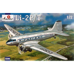 Amodel 72244 1/72 Lisunov Li 2p T Soviet Passenger Aircraft Plastic Model Kit