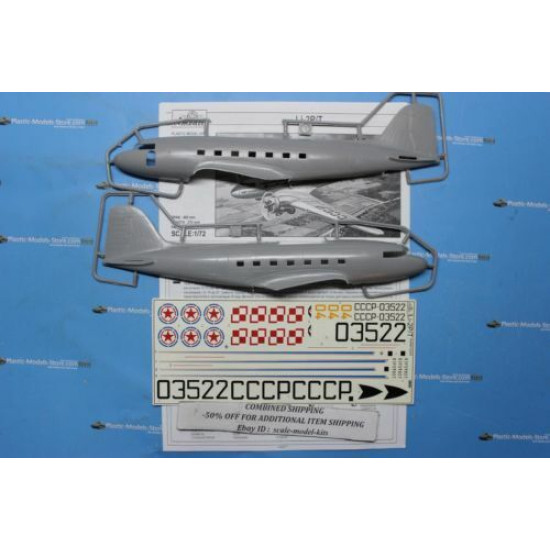 Amodel 72244 1/72 Lisunov Li 2p T Soviet Passenger Aircraft Plastic Model Kit
