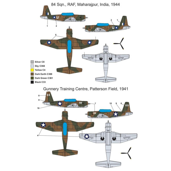 Metallic Details Mdr14427 1/144 Vultee Vengeance Aircraft Model Kit. 3d Printed