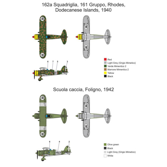 Metallic Details Mdr14433 1/144 Fiat Cr.42 Aircraft Model Kit Contains 3d Printed