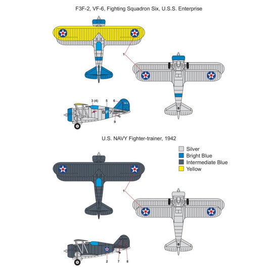 Metallic Details Mdr14434 1/144 Grumman F3f 2 Aircraft Model Kit