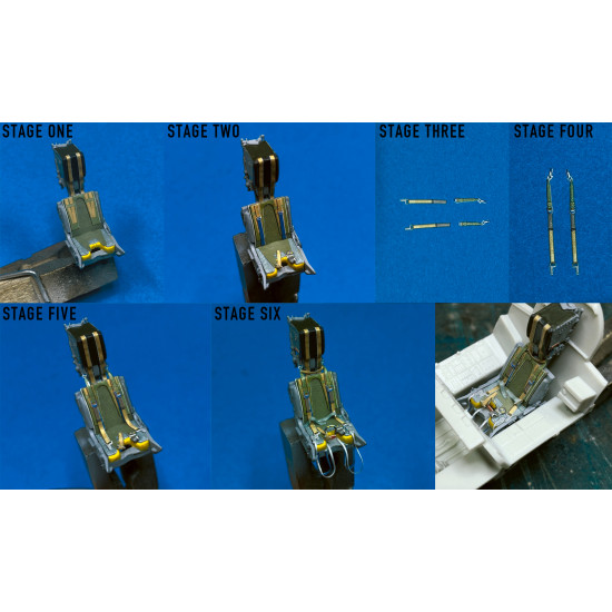 Kits World Kw3d148004 1/48 Raf Panavia Tornado Martin Baker Ejection Seat Set Belts Straps Handles