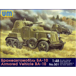 BA-10 Soviet armored vehicle WWII 1/48 UM 501