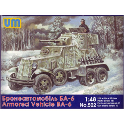 BA-6 Soviet armored vehicle WWII 1/48 UM 502