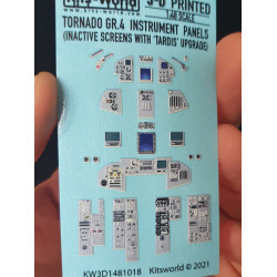 Kits World Kw3d1481018 1/48 Cockpit Instrument Panel Panavia Tornado Gr.4 Tardis