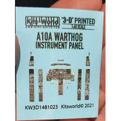 Kits World Kw3d1481023 1/48 3d Decal Cockpit Instrument Panell A10a Warthog