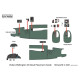 Kits World Kw3d1481034 1/48 Cockpit Instrument Panel Vickers Wellington B I