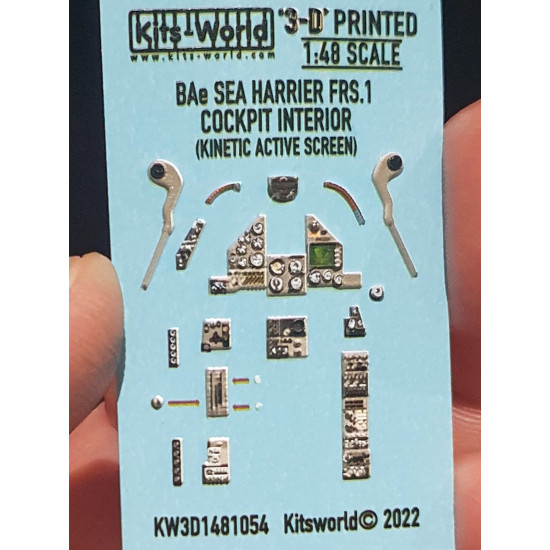 Kits World Kw3d1481054 1/48 Instrument Panels Hawker Siddeley Sea Harrier Frs 1 Screen Active