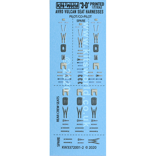 Kits World Kw3d1721001 1/72 3d Decals Cockpit Instrument Panel Avro Vulcan B.2