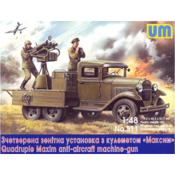 Quadruple Maxim AA MG on GAZ-AA chassis WWII 1/48 UM 511