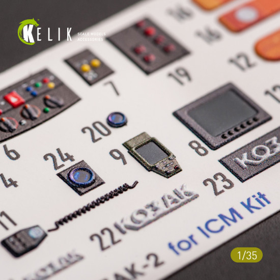 Kelik K35020 1/35 Kozak 2 Ukrainian Mrap 3d Decals For Icm Kit 3d Accessories