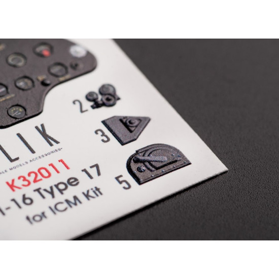 Kelik K32011 1/32 I 16 Type 17 Interior 3d Decal For Icm Kit 3d Accessories