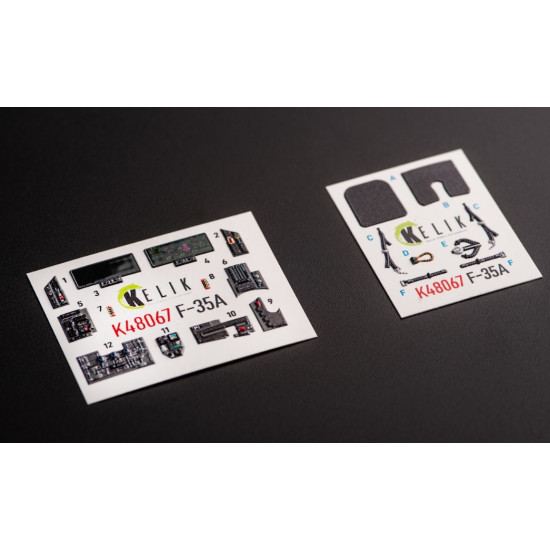 Kelik K48067 1/48 F 35a Interior 3d Decals For Tamiya Kit