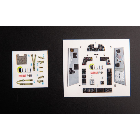 Kelik K48069 1/48 F 5n Interior 3d Decals For Afv Club Kit