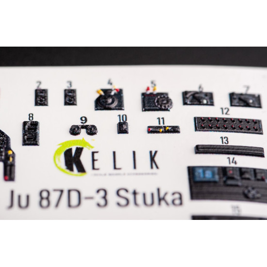 Kelik K72045 1/72 Junkers Ju 87d 3 Stuka Interior 3d Decal For Special Hobby Kit