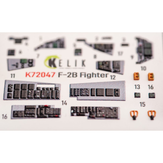 Kelik K72047 1/72 Jasdf F 2b Fighter Interior 3d Decals For Finemolds Kit