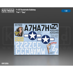 Kits World Kw132036 1/32 Decal P-47d Razorback Fran Ortipsy