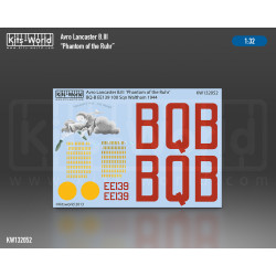 Kits World Kw132052 1/32 Decal For Avro Lancaster B.iii Phantom Of The Ruhr
