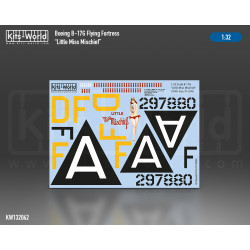 Kits World Kw132062 1/32 Decal For Boeing B-17g Flying Fortress