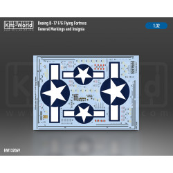 Kits World Kw132069 1/32 Decal For Boeing B-17 F/G Flying Fortress