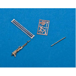Us Stock M240 D,c 7.62mm Machine Gun Mg Brass 1/72 Mini World 7232a