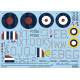 Kits World Kw132103 1/32 Decal Spitfire Mkiia P7350 Royal Air Force