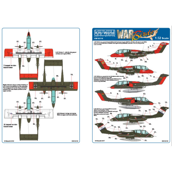 Kits World Kw132118 1/32 Decal For Ov-10 Bronco Accessories For Aircraft