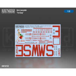 Kits World Kw132132 1/32 Avro Lancaster Bomber B.mk.i I Am Easy Lm453 Ws-e