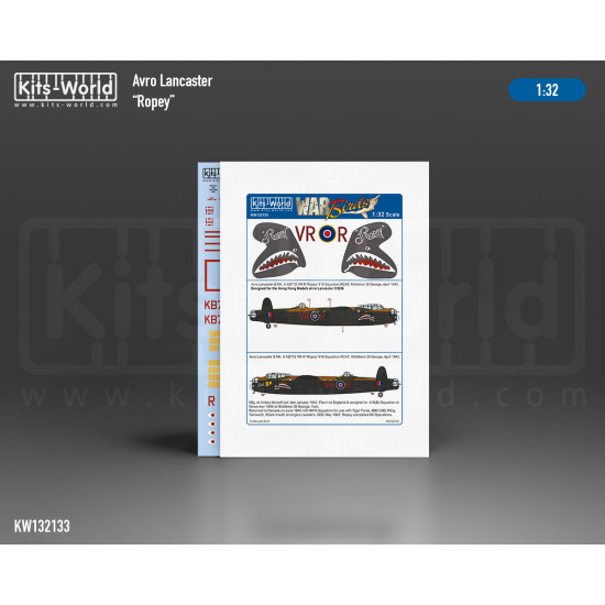 Kits World Kw132133 1/32 Decal For Avro Lancaster B.mk.i B Mk.x