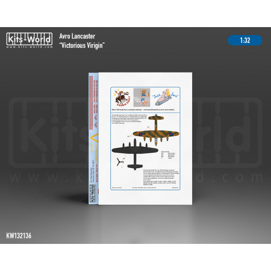 Kits World Kw132136 1/32 Avro Lancaster Bomber B.mk.i 424 Tiger Squadron