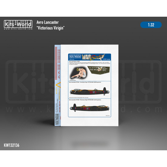 Kits World Kw132136 1/32 Avro Lancaster Bomber B.mk.i 424 Tiger Squadron