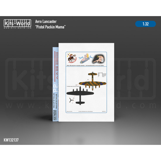 Kits World Kw132137 1/32 Decal For Avro Lancaster Bomber B.mk.iii No.9 Squadron