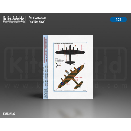 Kits World Kw132139 1/32 Avro Lancaster Bomber B.mk.i 431 Squadron No Not Know