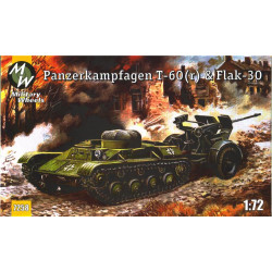 Panzerkampfagen T-60(r) Flak-30 Tank+Gun 1/72 Military Wheels 7258