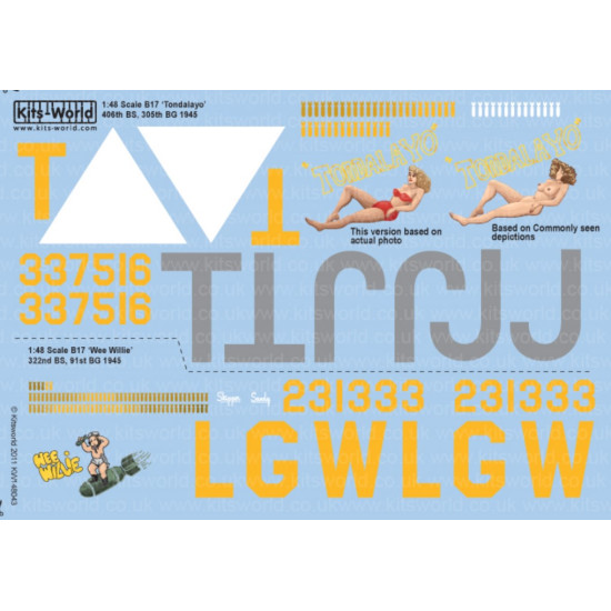 Kits World Kw148043 1/48 Decal For Boeing B-17g Flying Fortress 43-37516/31333 Kits World Kw148043 1/48 Decal For Boeing B-17g Flying Fortress 43-37516/31333
