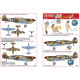 Kits World Kw148067 1/48 Decal P-40 Tomahawks Censured Tails Painted By Cpl Joseph E Pumphrey
